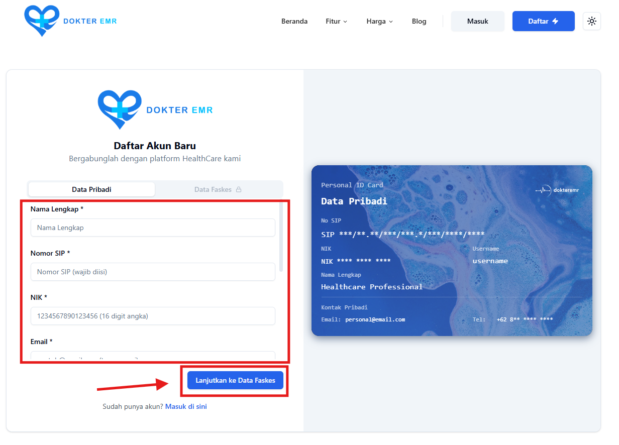 Formulir Daftar