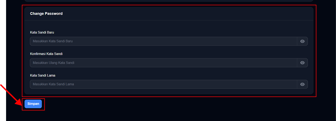 Fomulir Update Profile