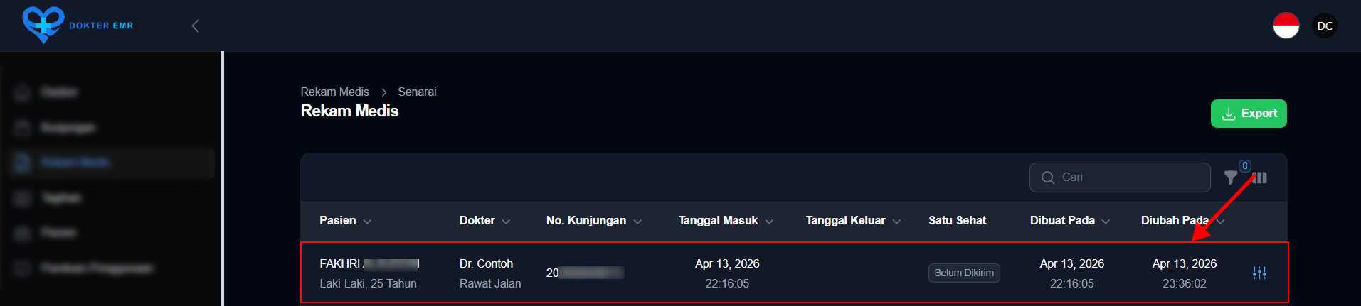 Data Rekam Medis