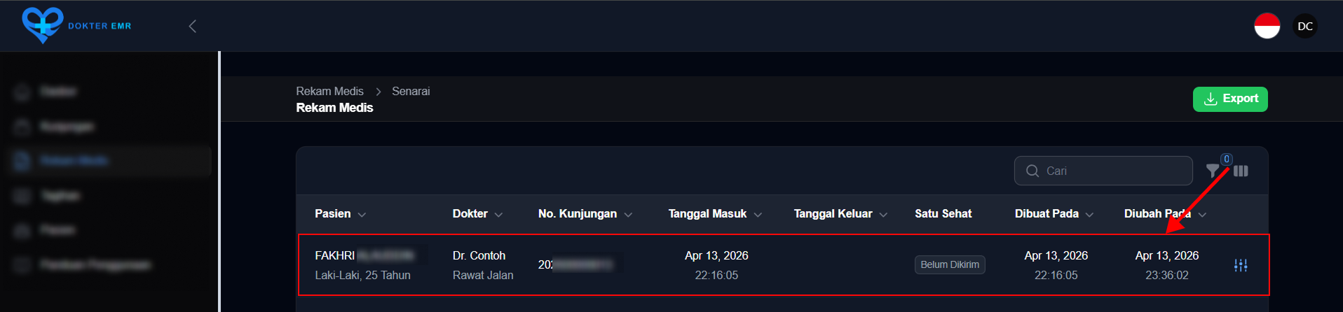 Data Rekam Medis