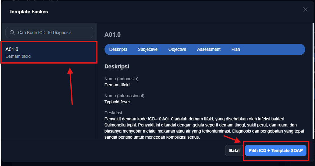 Data Kunjungan Sebelumnya